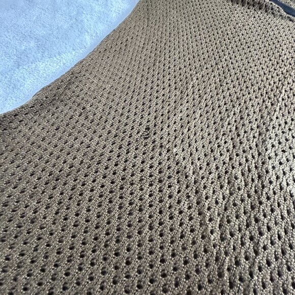 Rag & Bone Women Colorblock Genevieve Long Sleeve Perforated Sweater Small Brown - Picture 4 of 7